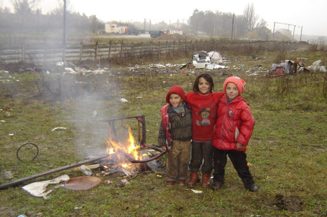 Children receiving support from Archway Romania foundation